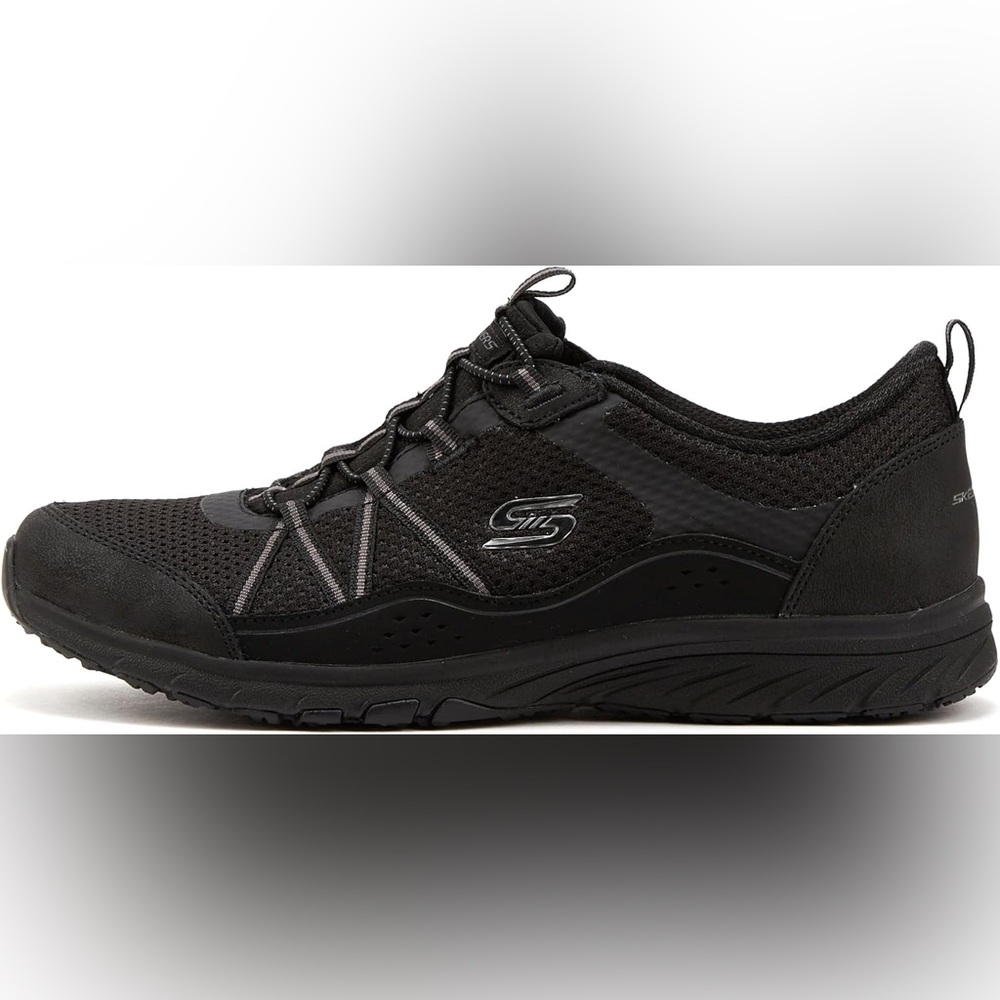 Skechers Black Athletic Shoes Slip-Resistant